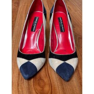 Charles Jourdan Suede Pumps, Size 7 1/2M